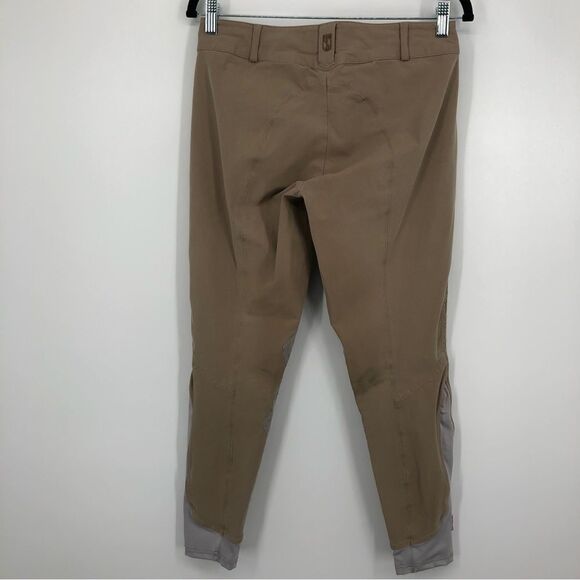 Symphony by Tredstep Equestrian Riding Pants Breeches Khaki Tan Womens 28R - Picture 8 of 12